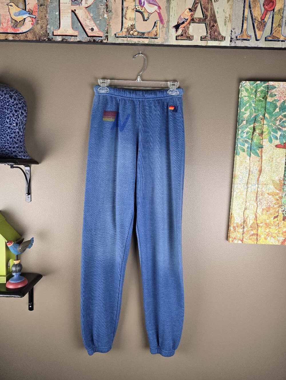 Aviator Nation Vintage Logo Blue Water Hoodie Sweatpants  Set Size Small - Picture 8 of 16